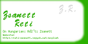 zsanett reti business card